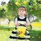 10 Pack Bee Wind Chime Kit for Kids Make You Own Honey Bee Wind Chimes Ornaments DIY Coloring Wooden Art and Craft for Insects Spring Art Activities Birthday Party Decorations